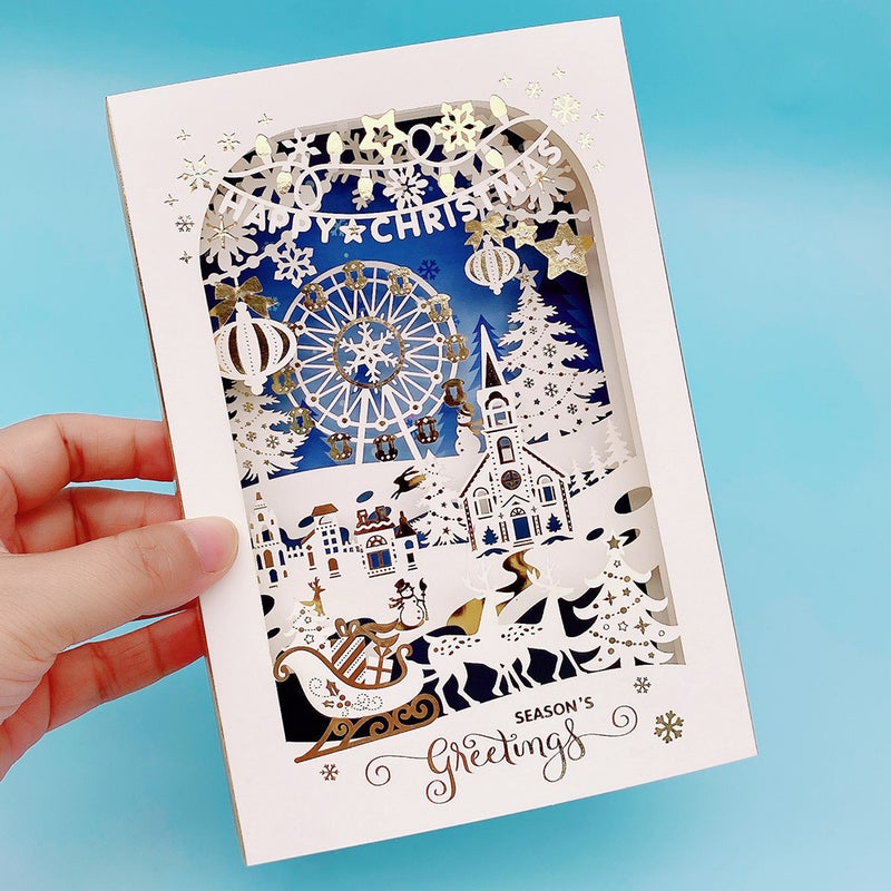 2026 New Year'S Greeting Card, New Year'S Day Holiday Three-Dimensional Craft Decoration, Blessing And Gratitude Message Desktop Ornament - Image 1